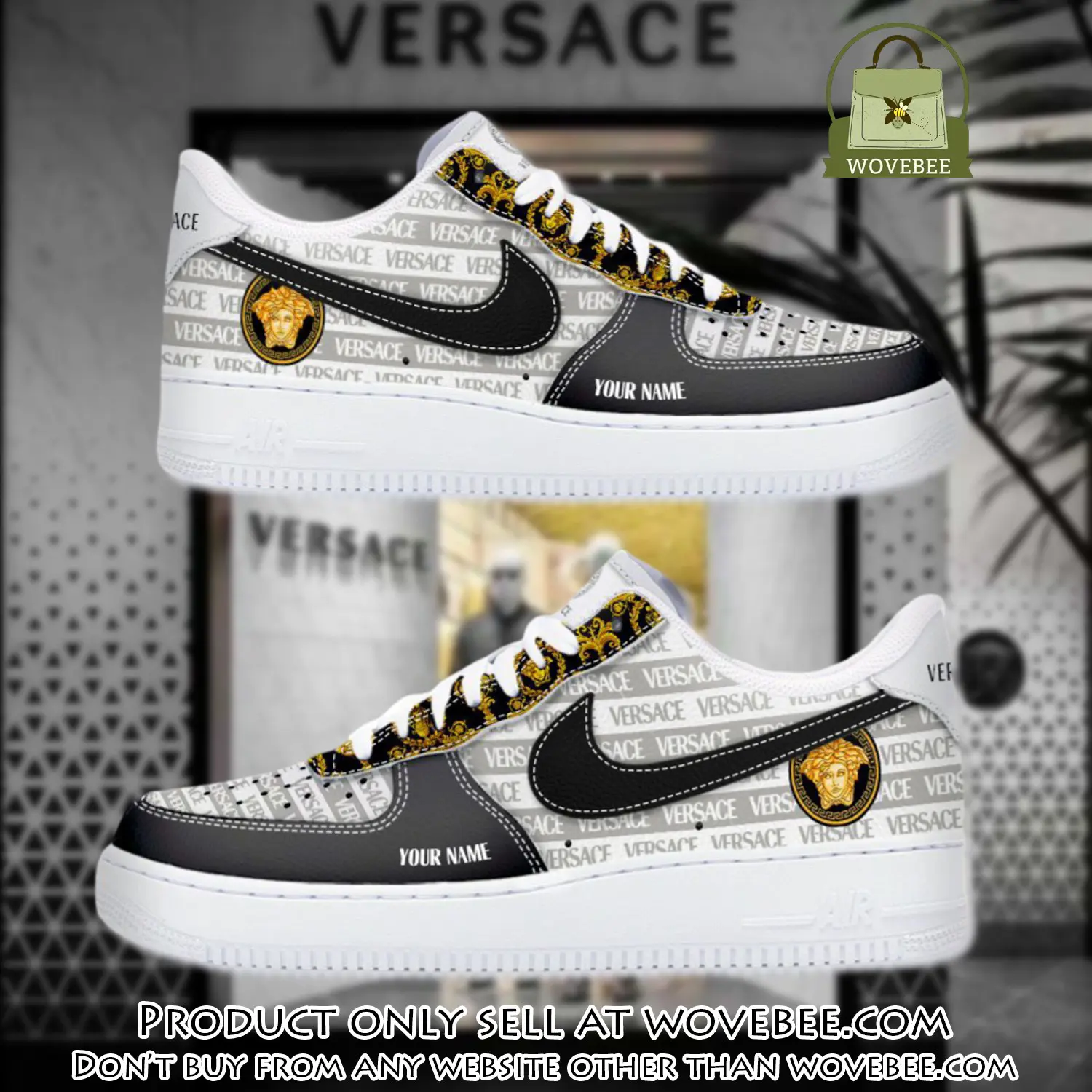 Personalized versace luxury air force 1 sneakers limited af1 shoes oaf1019 wvb4313264